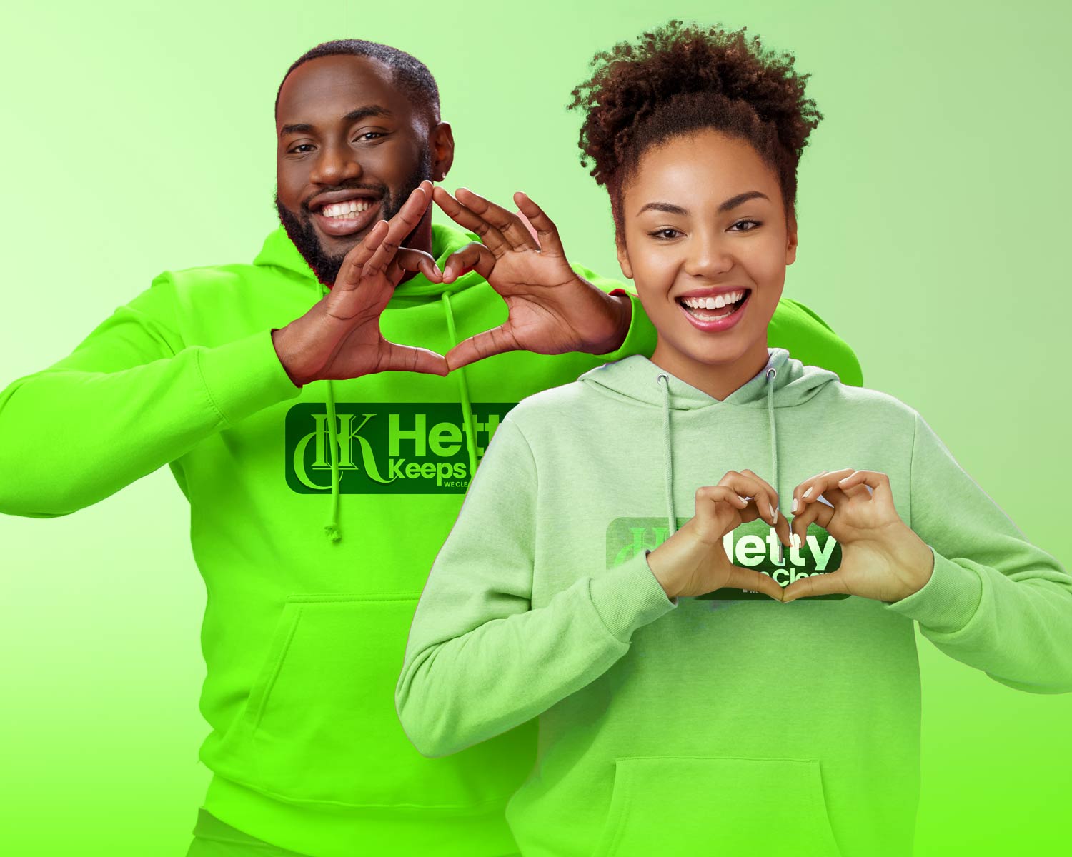 Thanks for subscribing, our charming team with hand gestures - Hetty Keeps Clean