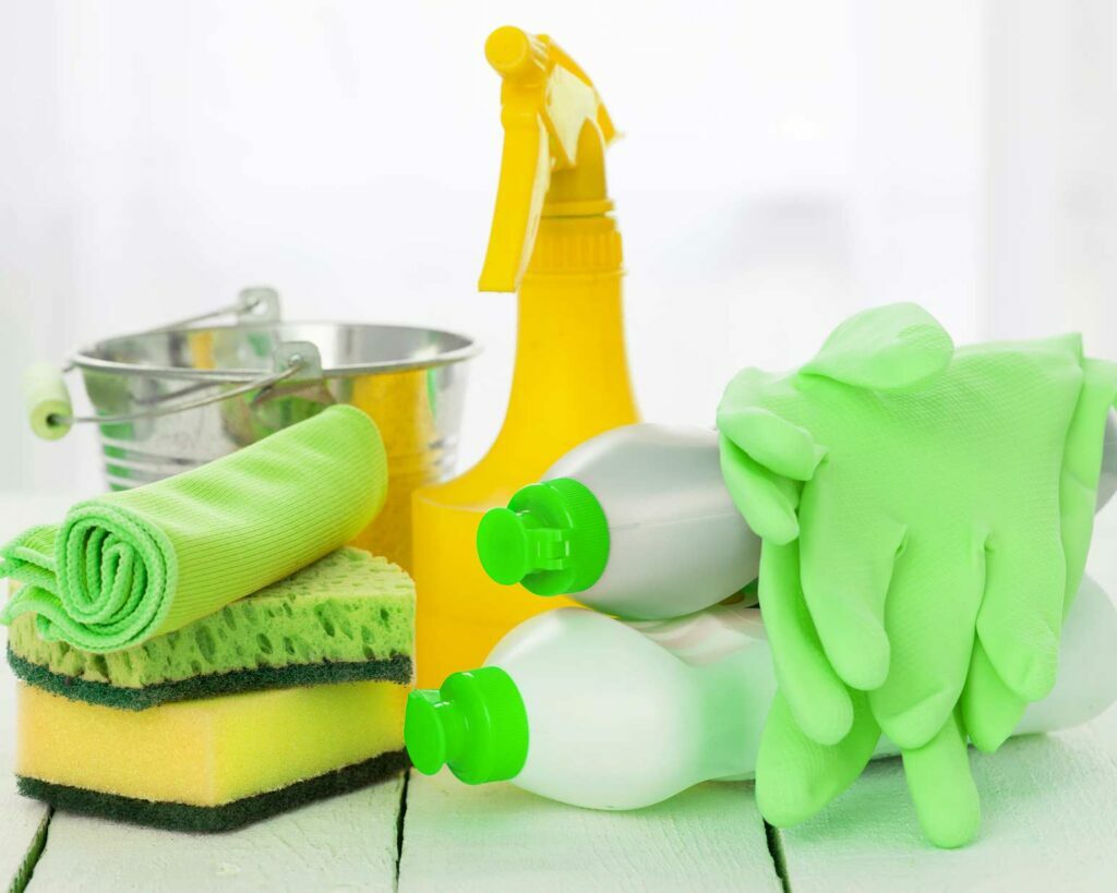 cleaning products gloves hetty keeps clean